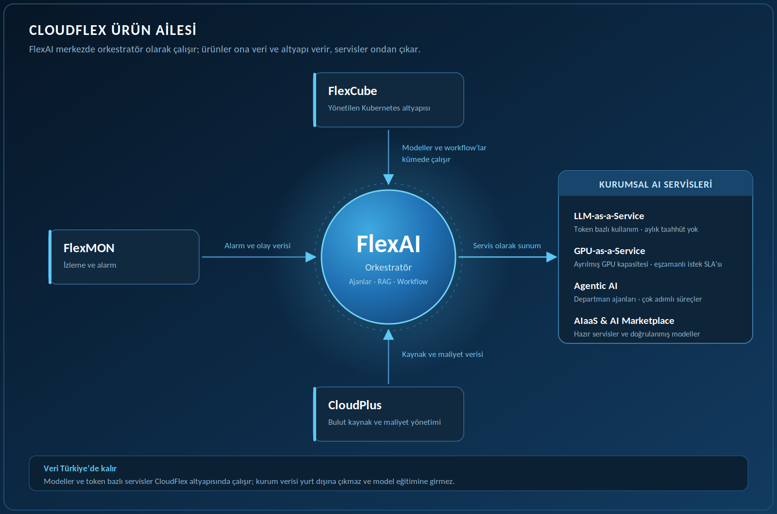 CloudFlex product family connection diagram